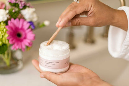 CBD Lavender Body Scrub – Natural Exfoliating Salt Scrub
