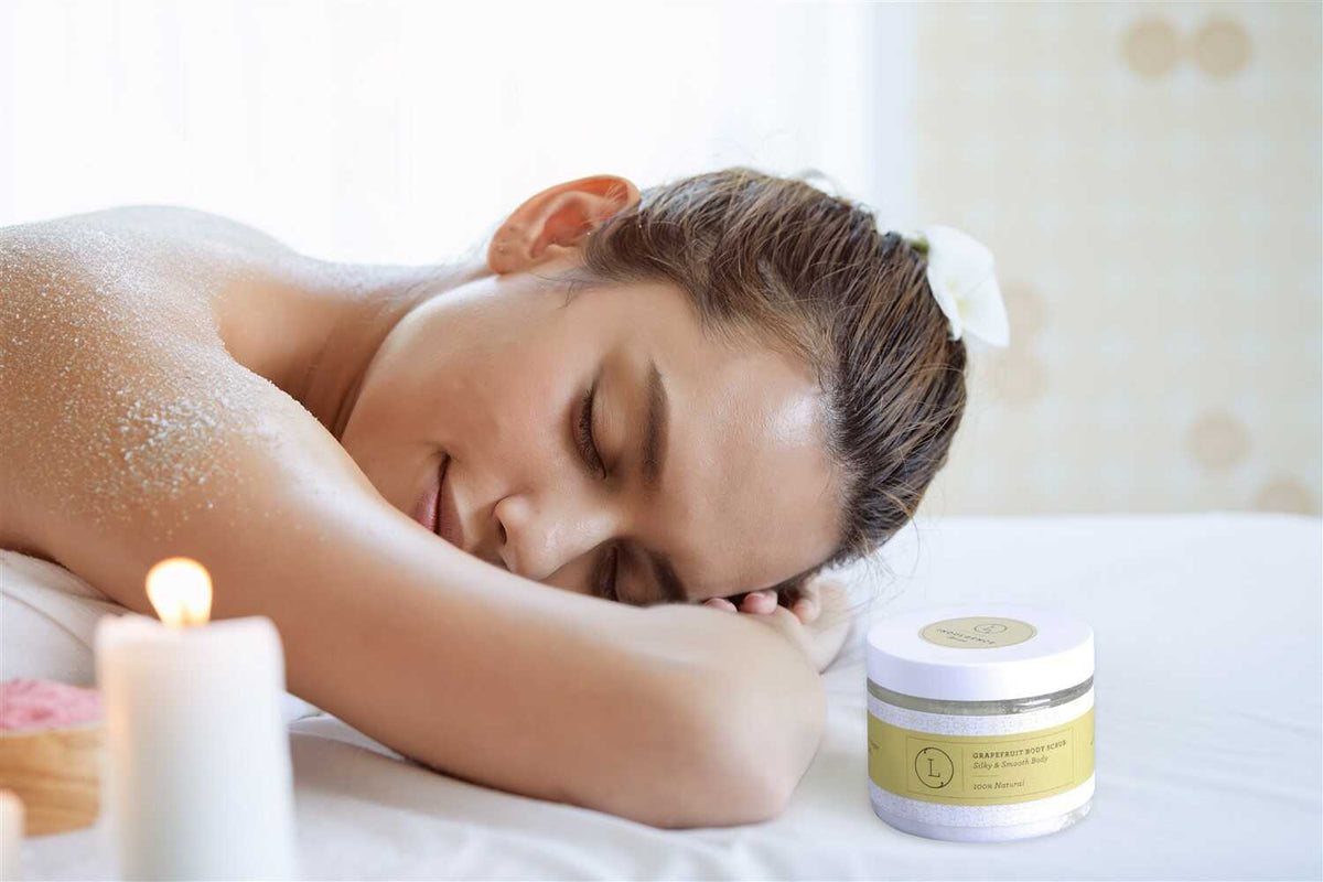 CBD Grapefruit Body Scrub – Natural Exfoliating Salt Scrub