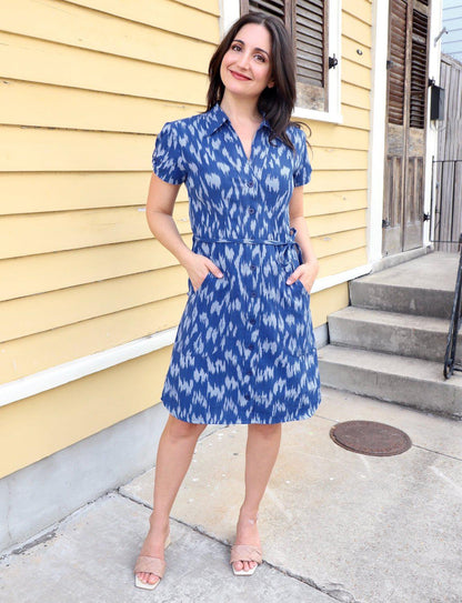 Majestic Organic Cotton Button Dress