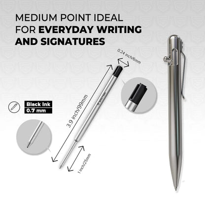 Replacement Ink Cartridge for Bolt Action Pen by Bastion®