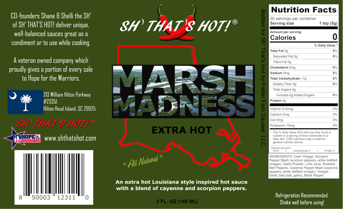 Marsh Madness (Extra Hot) Hot Sauce