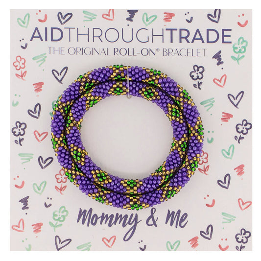 Mommy & Me Mardi Gras Bracelets 💜💛💚