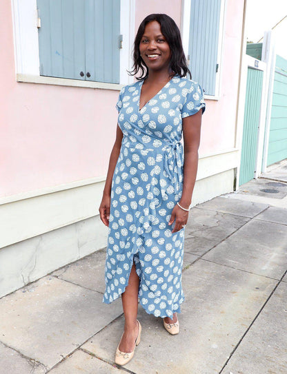 Monstera Organic Wrap Dress