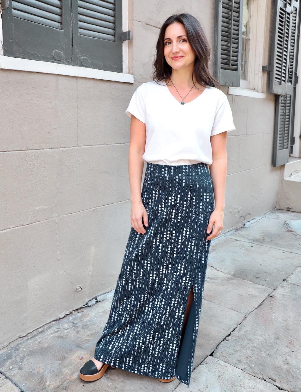 Moon Phases Organic Maxi Skirt