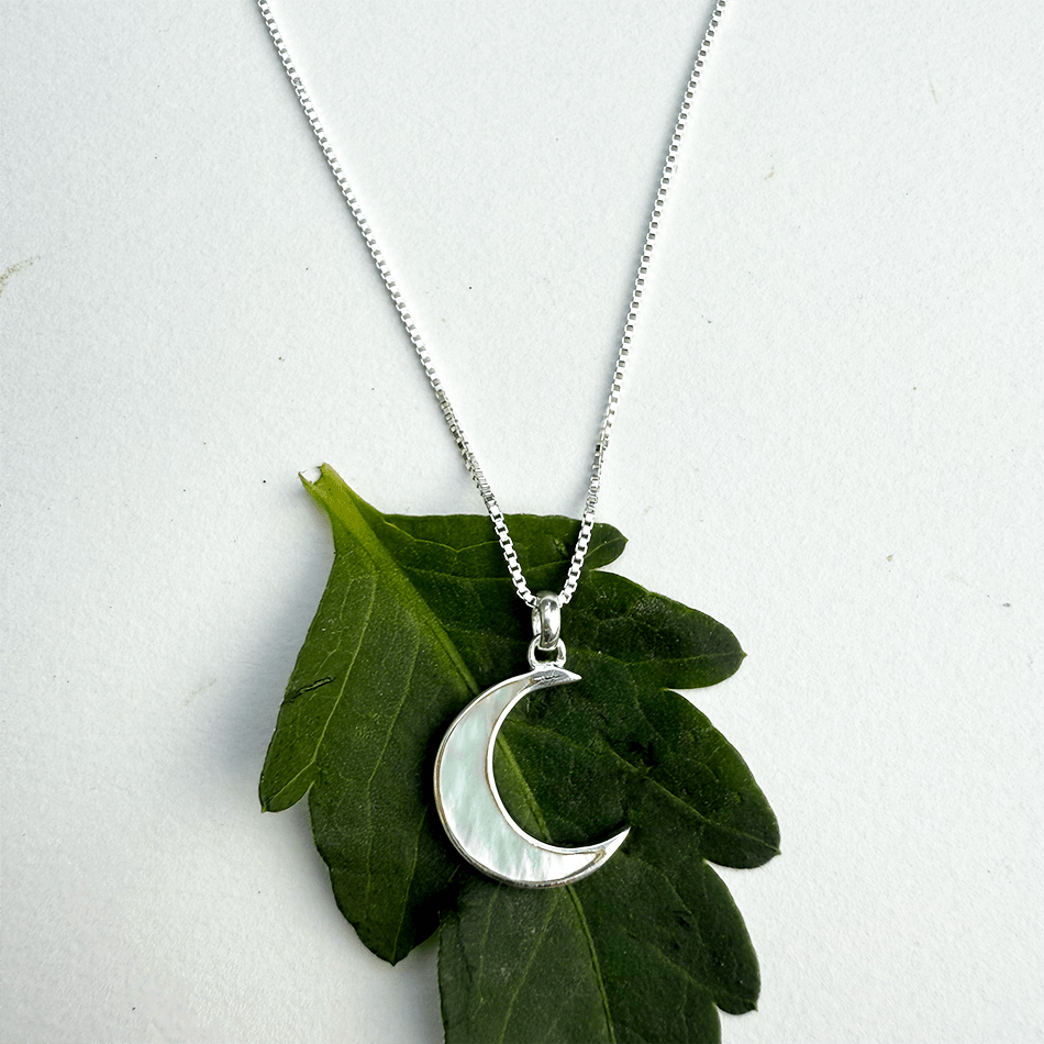 Mother-of-Pearl Moon Necklace