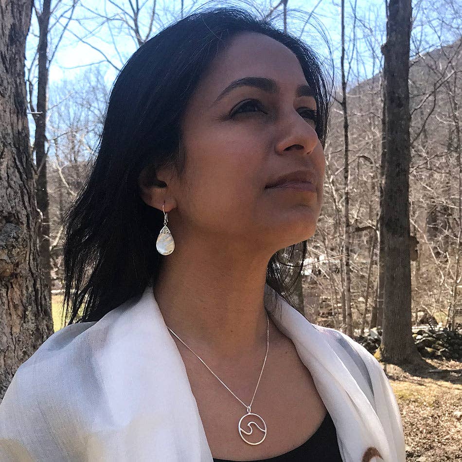 Mother-of-Pearl Teardrop Earrings
