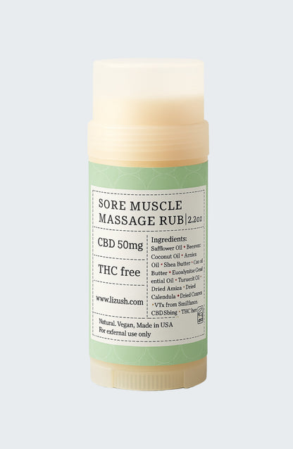 CBD Muscle Rescue Balm – Natural Muscle Rub, THC-Free