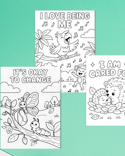 "My Feelings Matter!" Animal Kingdom Bite-Sized Colouring Book