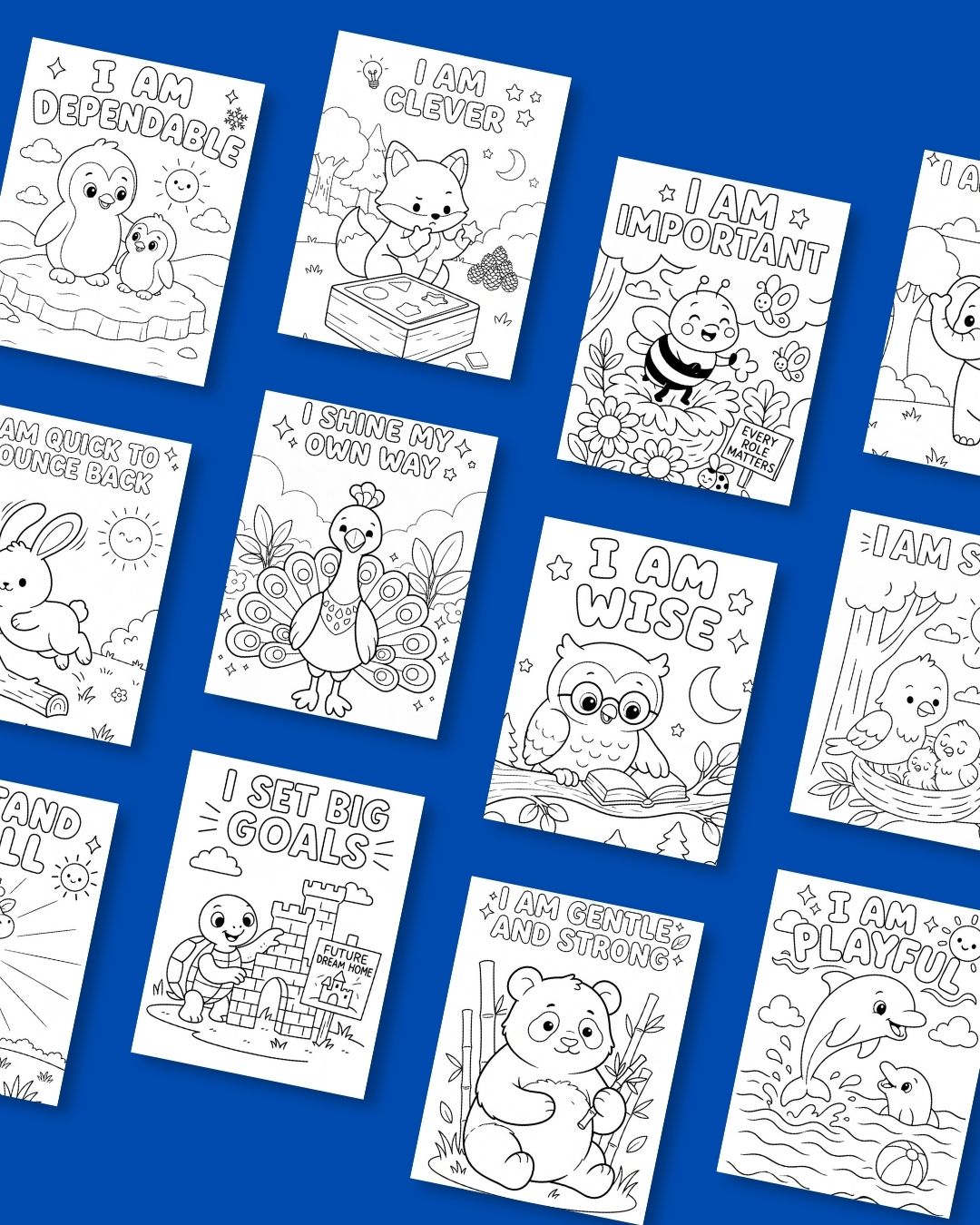 "My Feelings Matter!" Animal Kingdom Bite-Sized Colouring Book