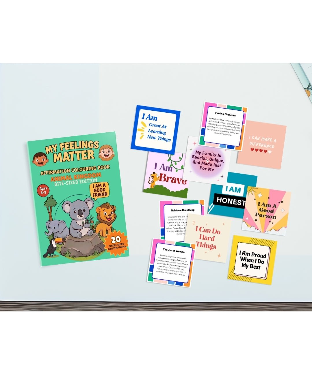 "My Feelings Matter!" Animal Kingdom Bite-Sized Colouring Book