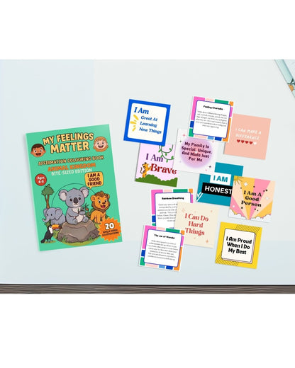 "My Feelings Matter!" Animal Kingdom Bite-Sized Colouring Book
