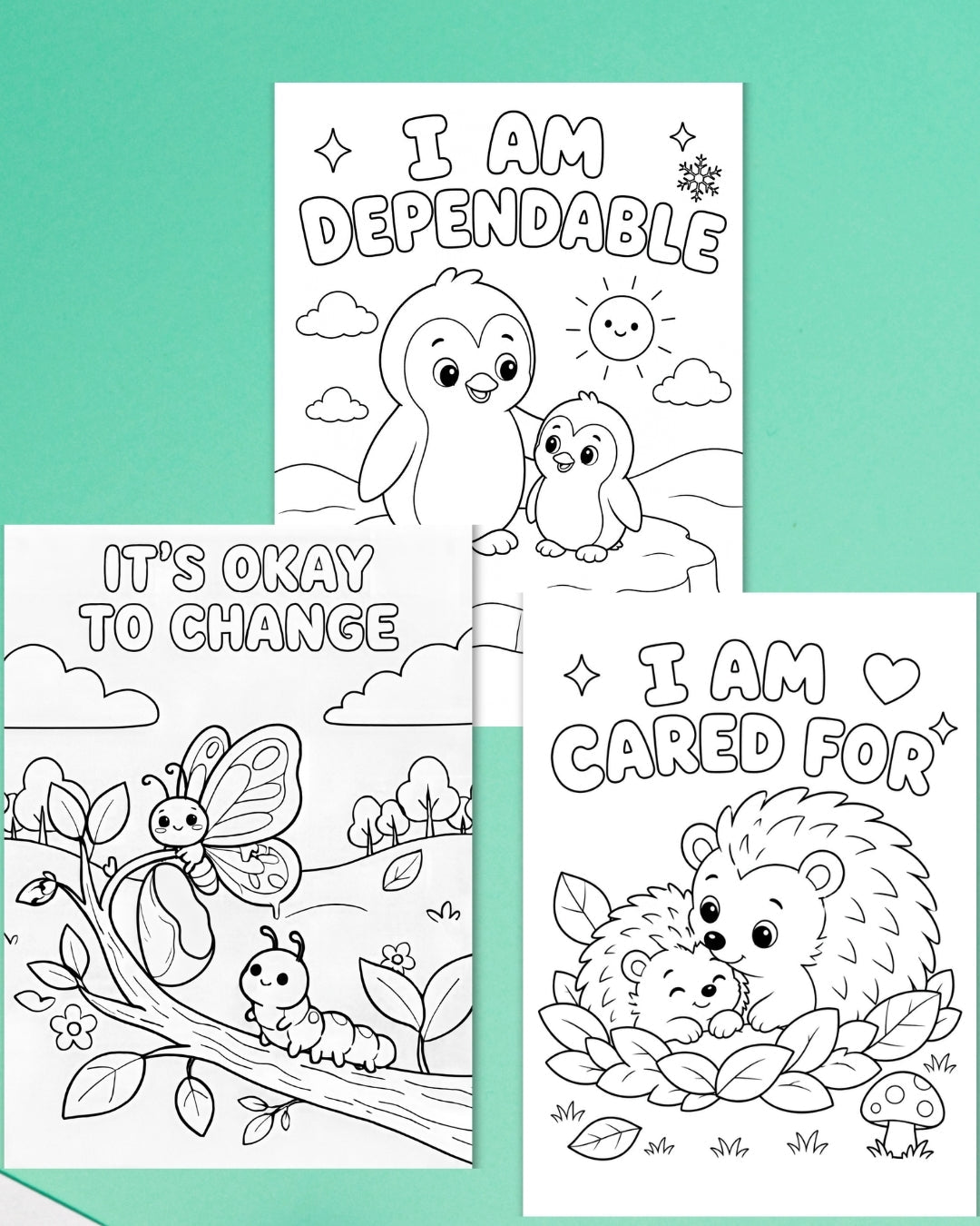 "My Feelings Matter!" Animal Kingdom Bite-Sized Colouring Book