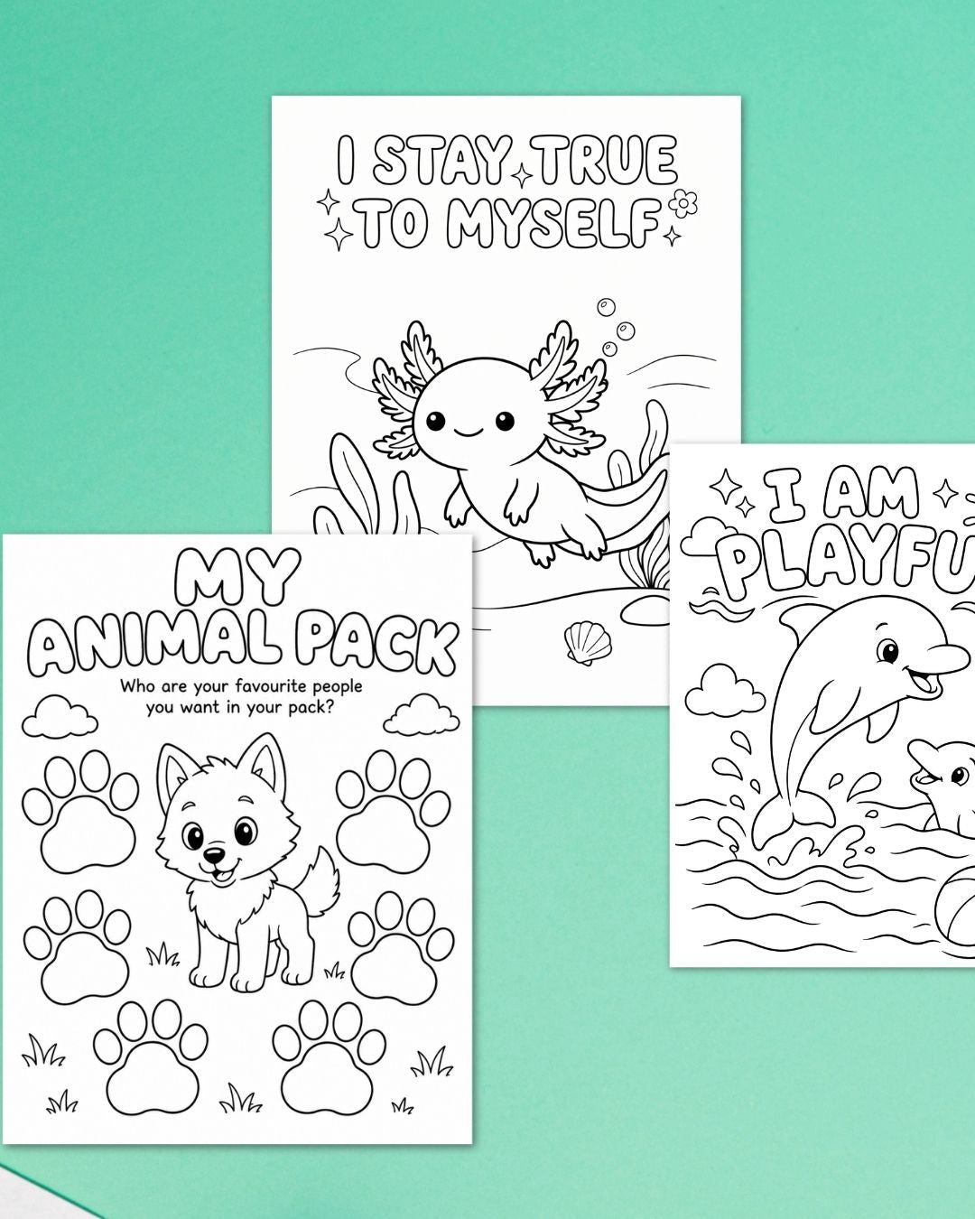 "My Feelings Matter!" Animal Kingdom Edition – Affirmation and Activity Colouring Book