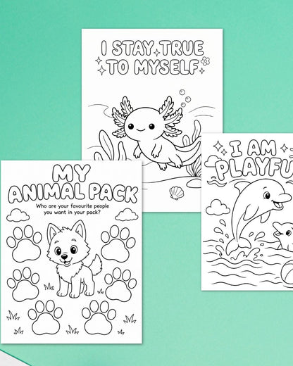 "My Feelings Matter!" Animal Kingdom Edition – Affirmation and Activity Colouring Book