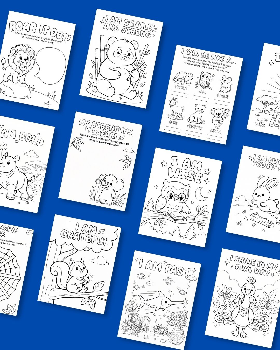 "My Feelings Matter!" Animal Kingdom Edition – Affirmation and Activity Colouring Book