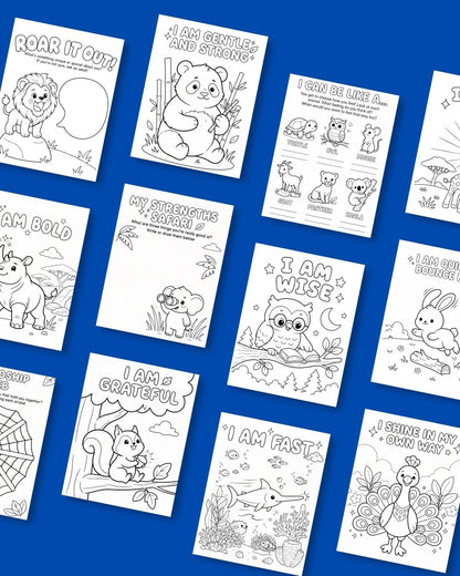"My Feelings Matter!" Animal Kingdom Edition – Affirmation and Activity Colouring Book
