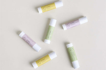 Natural Unscented Lip Balm – Set of 3
