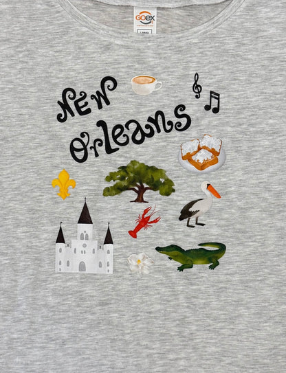 New Orleans Eco-Triblend Flowy Tee : Fair Trade