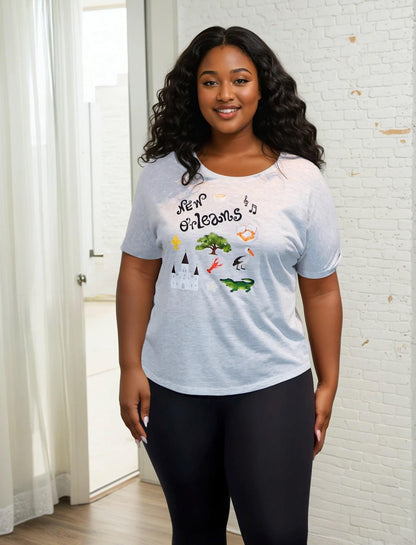New Orleans Eco-Triblend Flowy Tee : Fair Trade