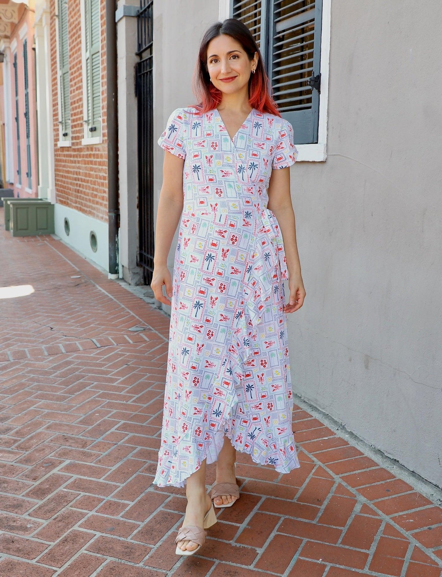New Orleans Riviera Organic Wrap Dress
