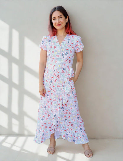 New Orleans Riviera Organic Wrap Dress