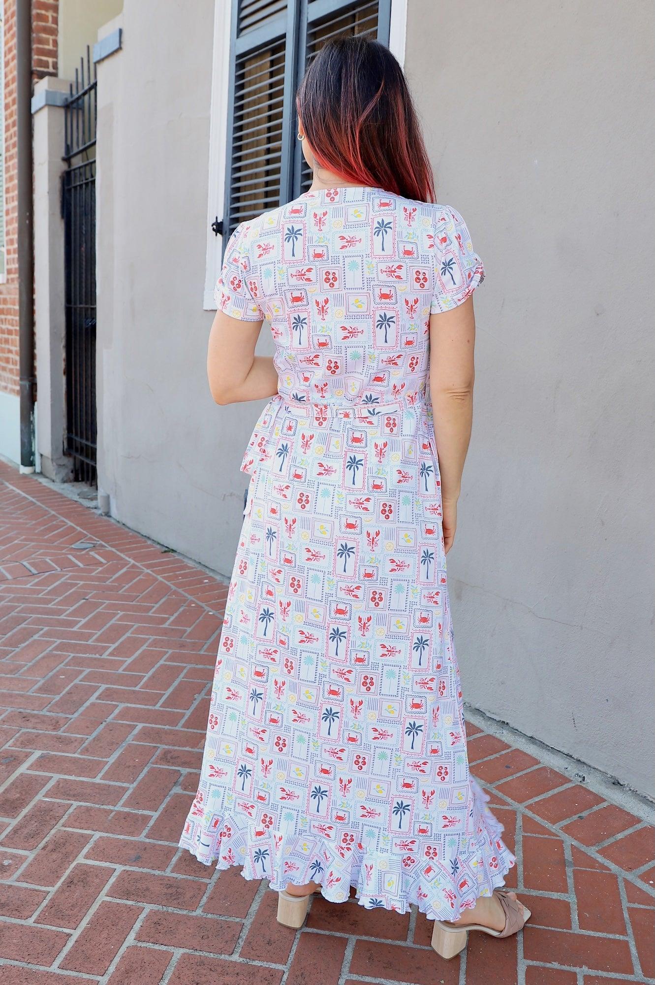 New Orleans Riviera Organic Wrap Dress