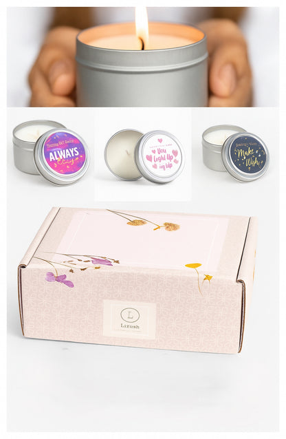 Bergamot & Lavender Soy Candle Trio – 3 Aromatherapy Candles