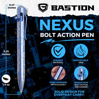 NEXUS - TITANIUM - BASTION® BOLT ACTION PEN