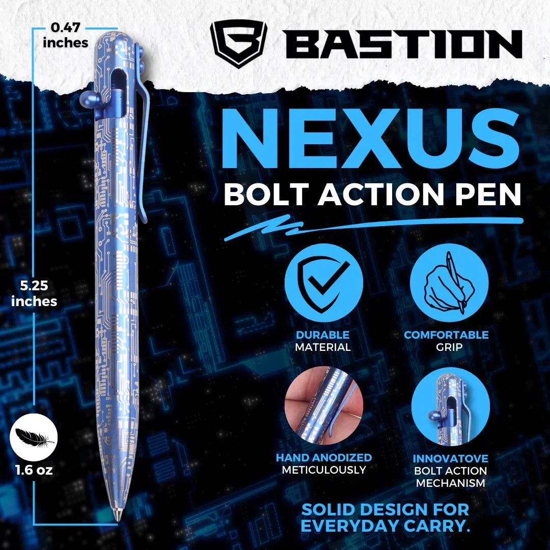 NEXUS - TITANIUM - BASTION® BOLT ACTION PEN
