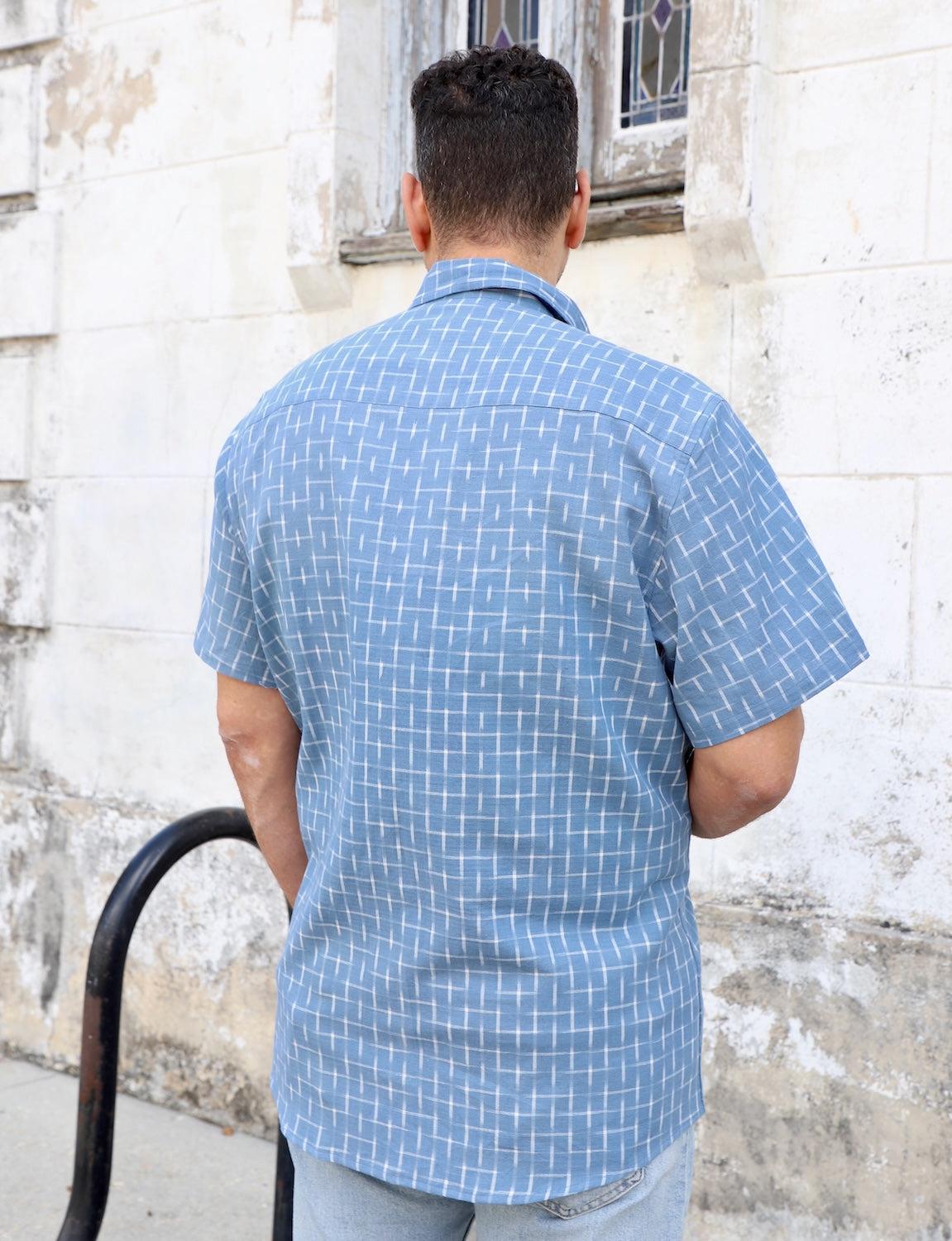 Nila Sky Organic Cotton Men's Button Down Shirt