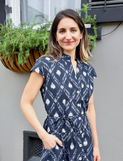 Nilam Organic Cotton Button Up Dress - Pre-Order