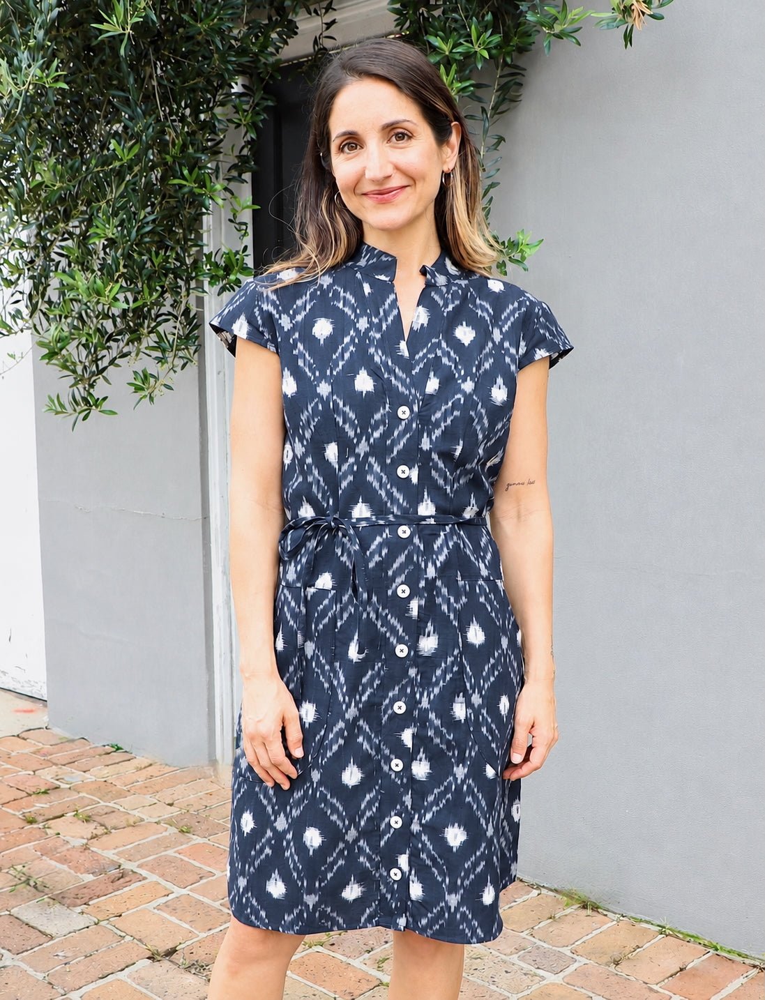 Nilam Organic Cotton Button Up Dress - Pre-Order