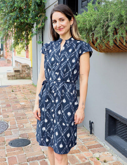 Nilam Organic Cotton Button Up Dress - Pre-Order