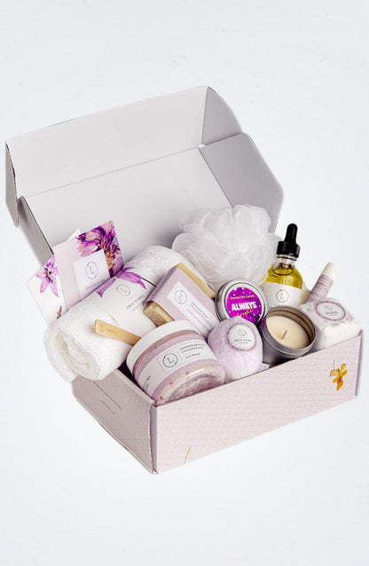 Lavender Bath Bomb & Shower Steamer Gift Box