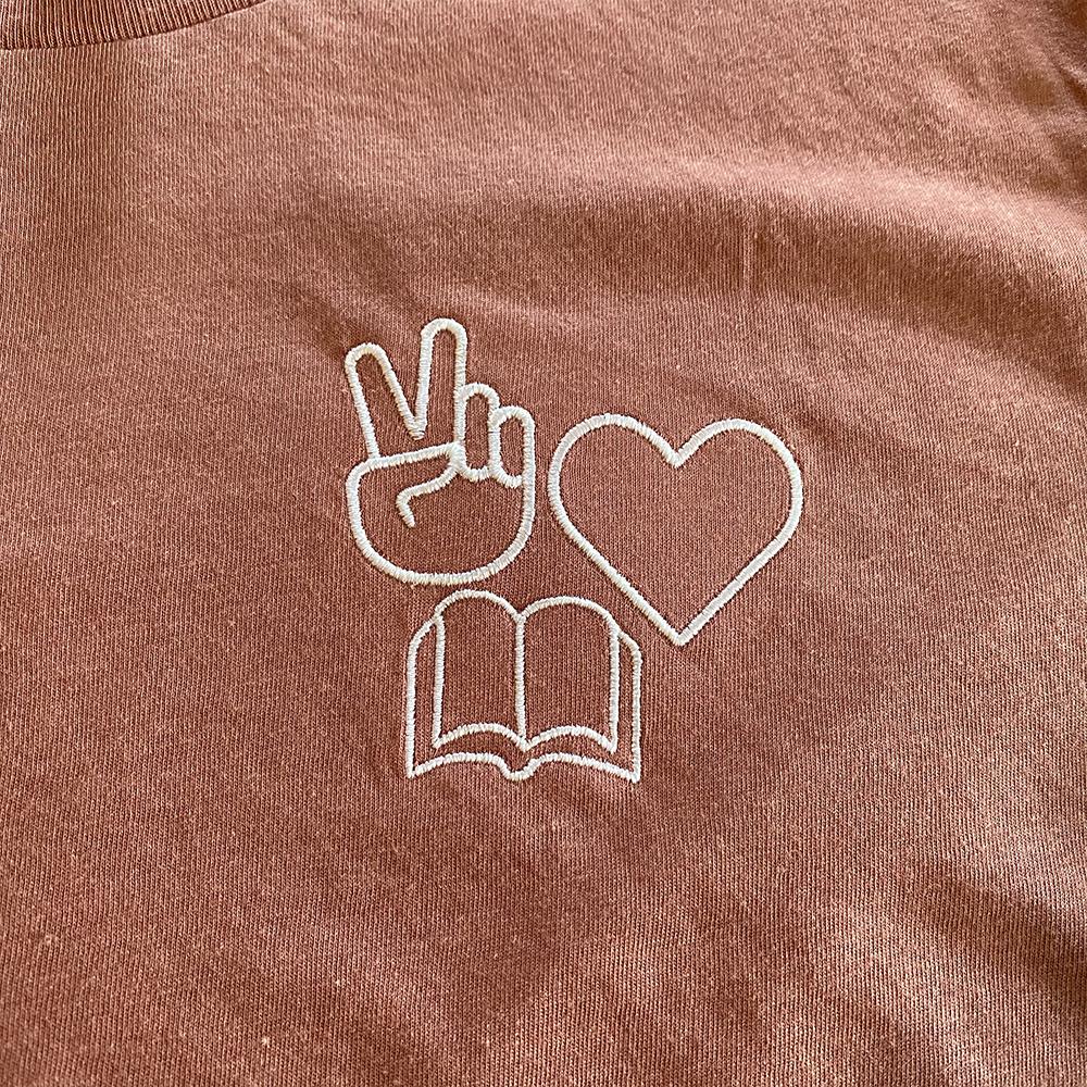 Peace, Love, Books Classic Tee