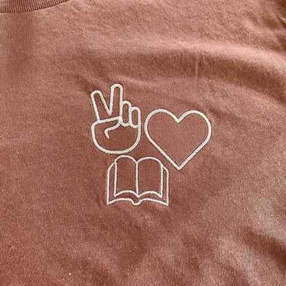 Peace, Love, Books Classic Tee
