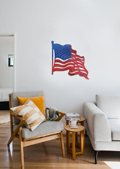 Old Glory Metal Wall Art