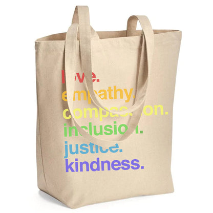 'Kindness Is' Pride Recycled Canvas Tote