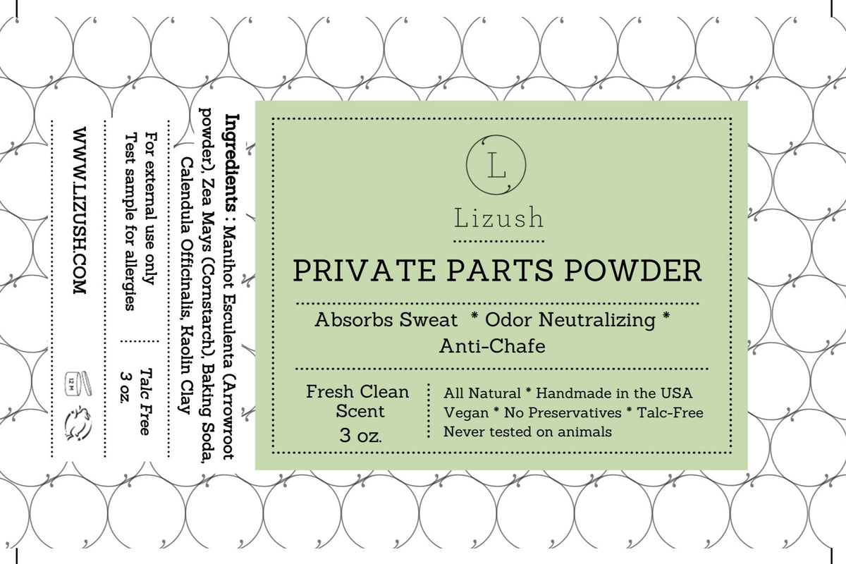 2 X Talc-Free Intimate Body Powder – Natural Anti-Chafing Care