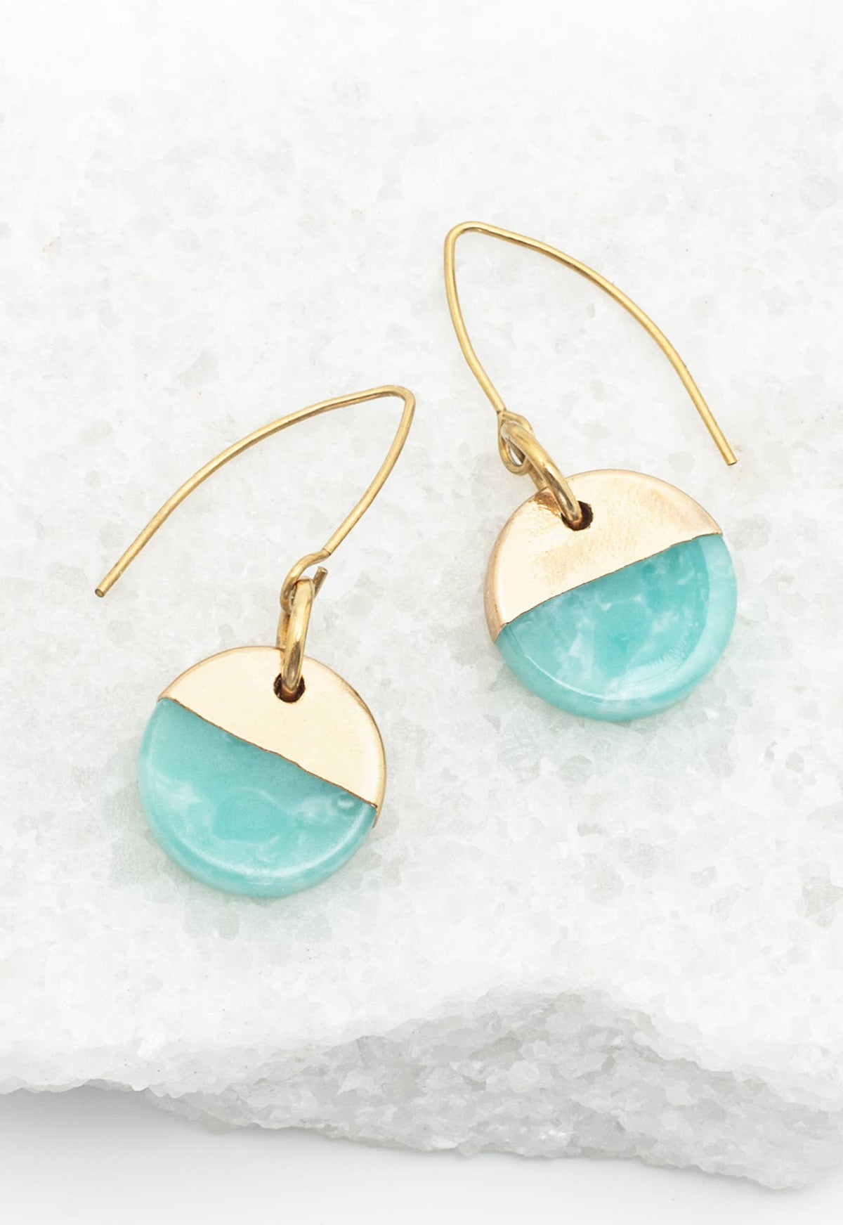 Refresh Aqua Blue Stone Earrings