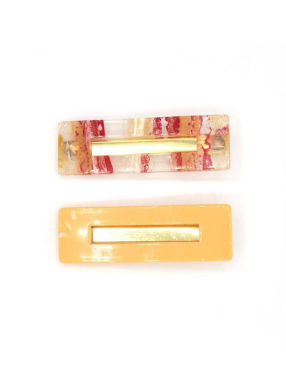 Resin Hair Clips Set