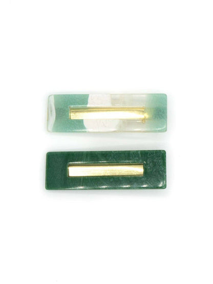Resin Hair Clips Set