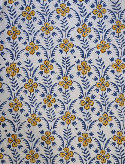 Retro Floral Organic Cotton Button Dress