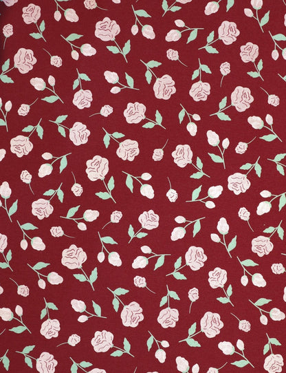 Roma Floral Organic Wrap Dress