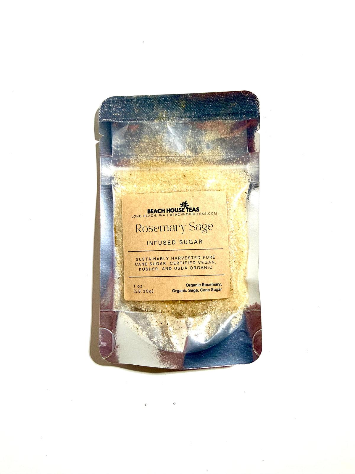Rosemary Sage Infused Artisan Culinary Sugar