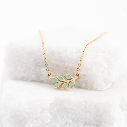 Rowen Mint Leaf Necklace