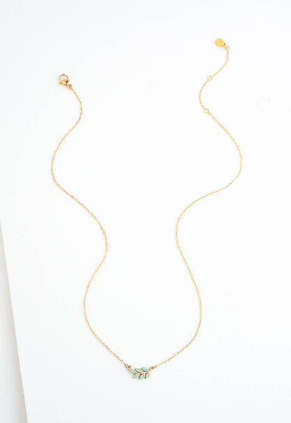 Rowen Mint Leaf Necklace