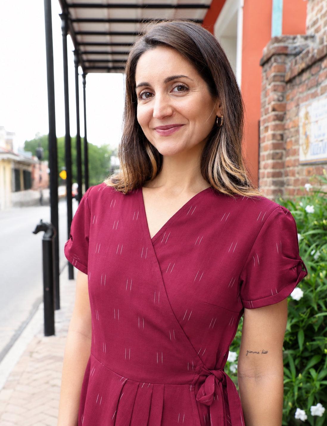 Rubina Organic Cotton Wrap Dress