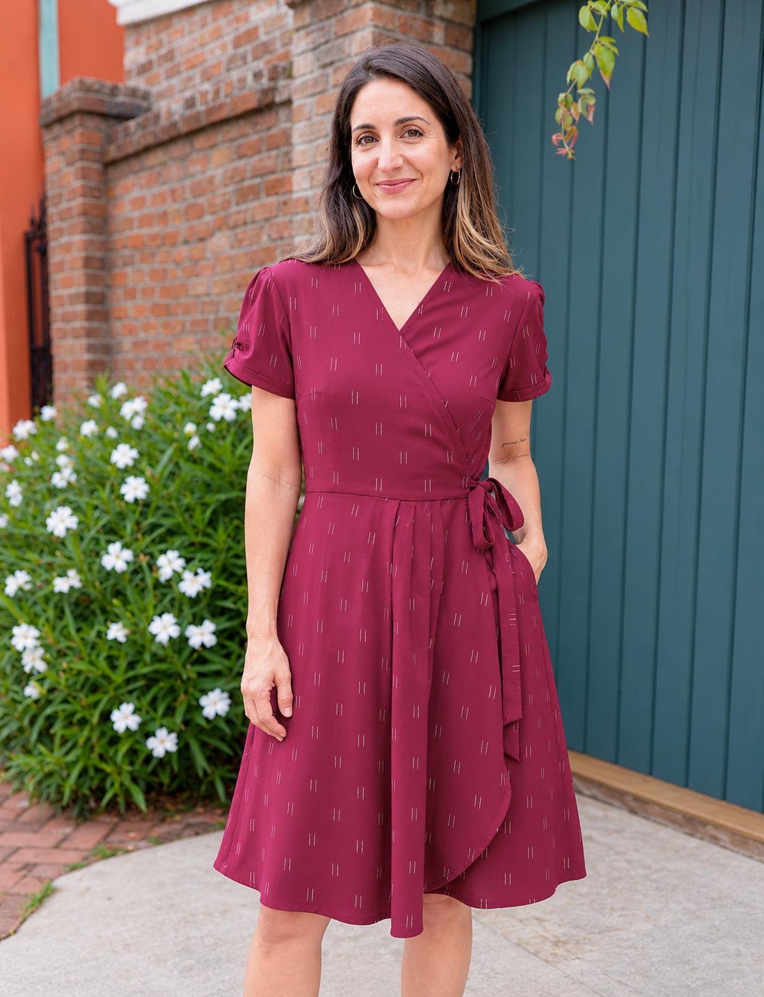 Rubina Organic Cotton Wrap Dress