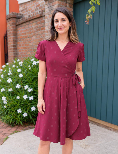 Rubina Organic Cotton Wrap Dress